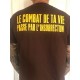 T-shirt Homme Insurrection marron recto/verso